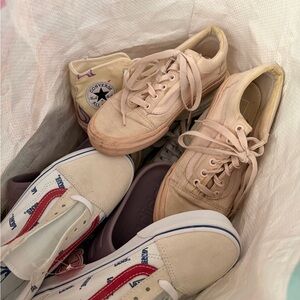 Vans All Pink Old Skool Low Top Sneakers Shoes